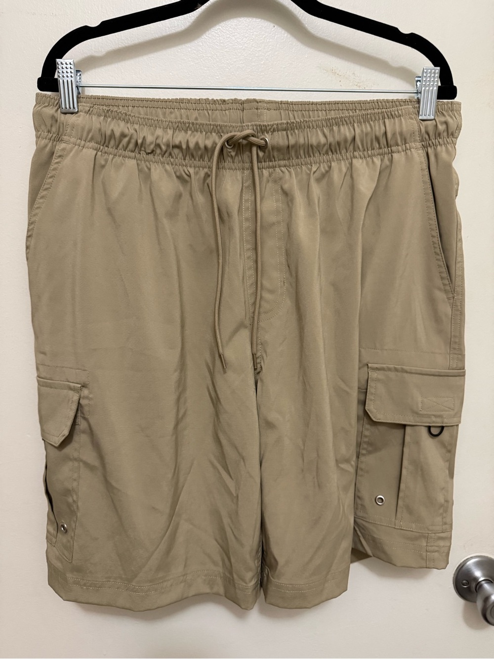 George Men's Cargo Drawstring Shorts — Khaki